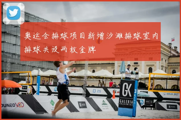 奥运会排球项目新增沙滩排球室内排球共设两枚金牌