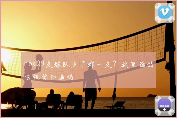 nba29支球队少了哪一支？这里面的玄机你知道吗