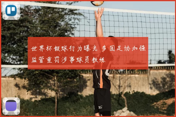 世界杯假球行为曝光 多国足协加强监管重罚涉事球员教练